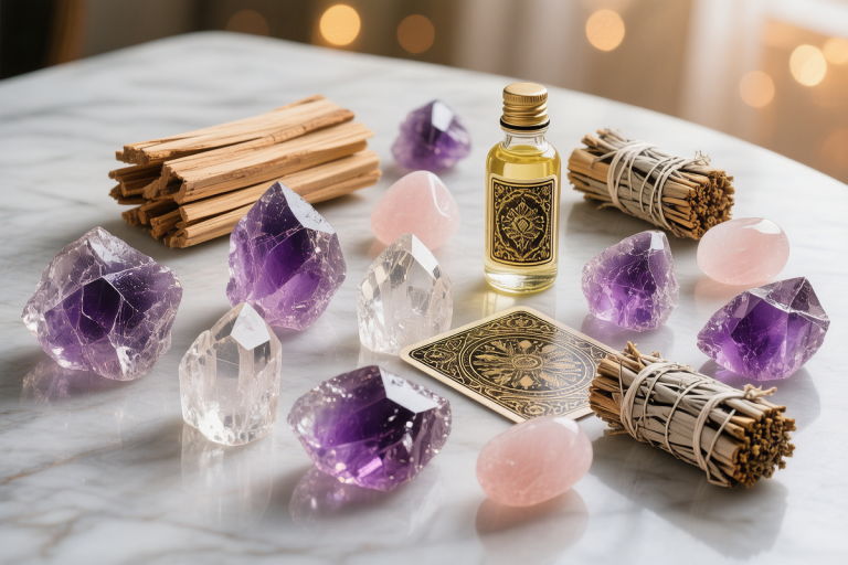 Metaphysical dropshipping products crystals tarot incense essential oils