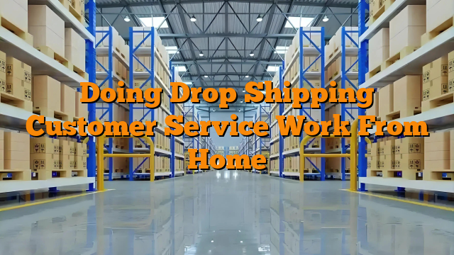Doing Drop Shipping Customer Service Work From Home