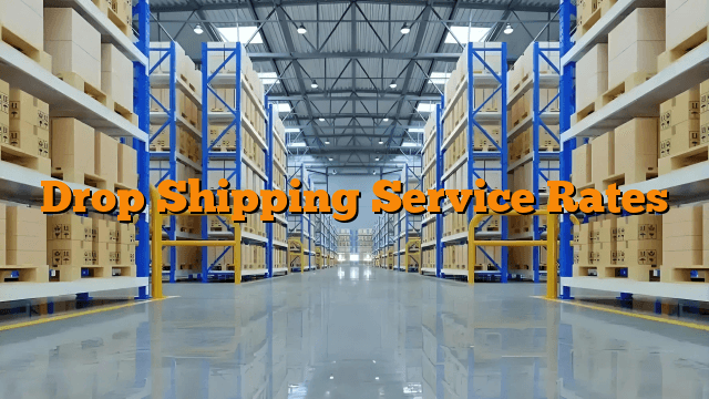 Drop Shipping Service Rates