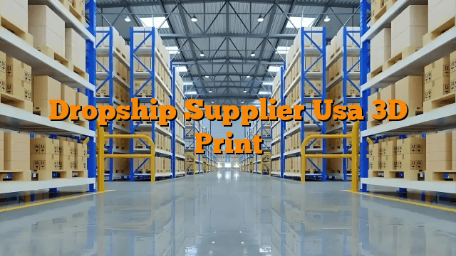 Dropship Supplier Usa 3D Print