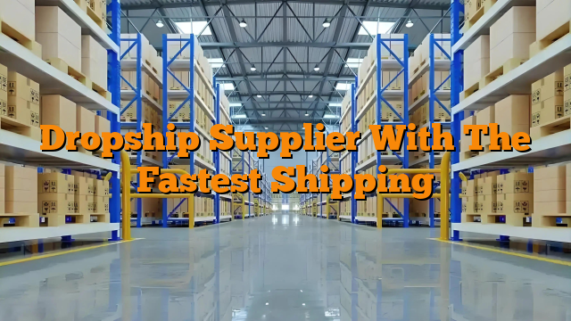 Dropship Supplier With The Fastest Shipping