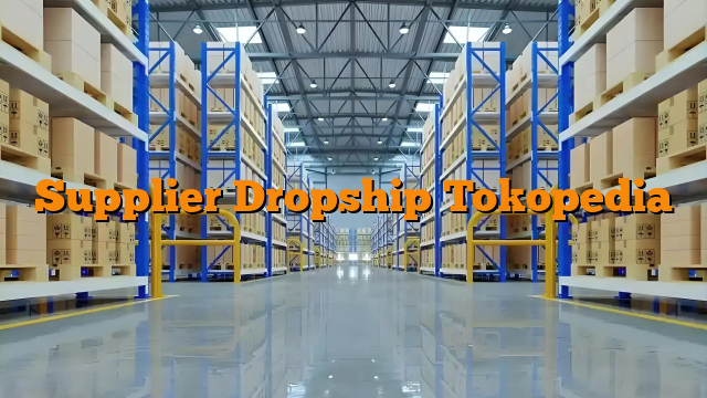 Supplier Dropship Tokopedia