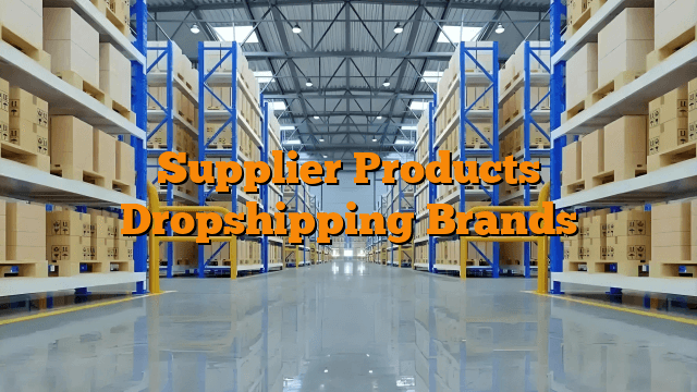 Supplier Products Dropshipping Brands