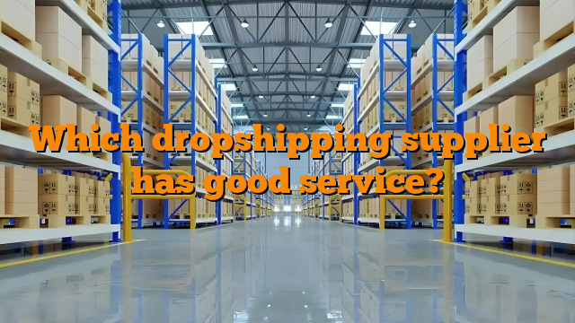 Which dropshipping supplier has good service?