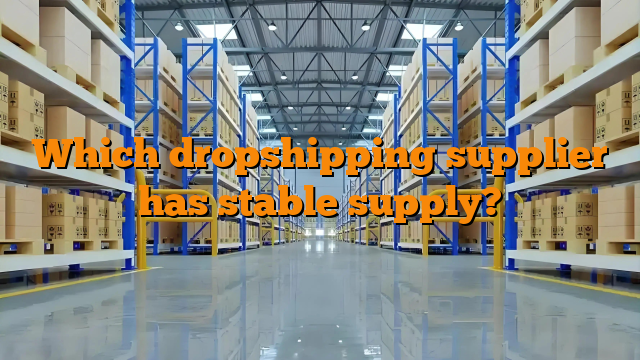 Which dropshipping supplier has stable supply?