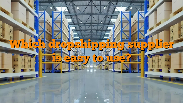 Which dropshipping supplier is easy to use?