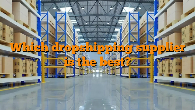 Which dropshipping supplier is the best?