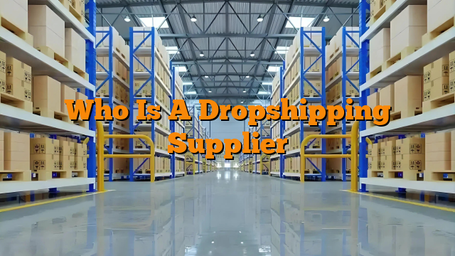 Who Is A Dropshipping Supplier