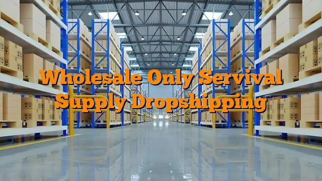 Wholesale Only Servival Supply Dropshipping