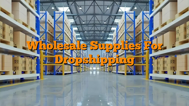 Wholesale Supplies For Dropshipping