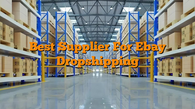 Best Supplier For Ebay Dropshipping