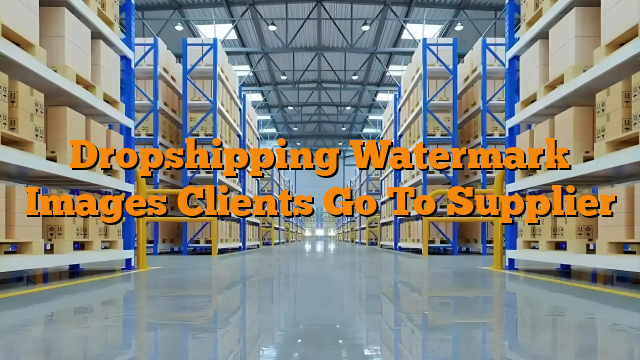 Dropshipping Watermark Images Clients Go To Supplier
