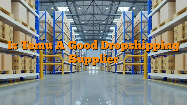 Is Temu A Good Dropshipping Supplier