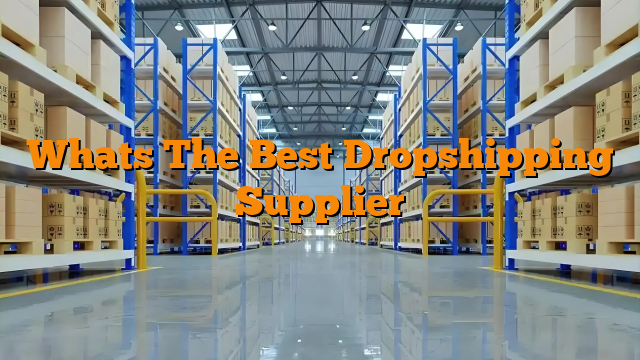 Whats The Best Dropshipping Supplier