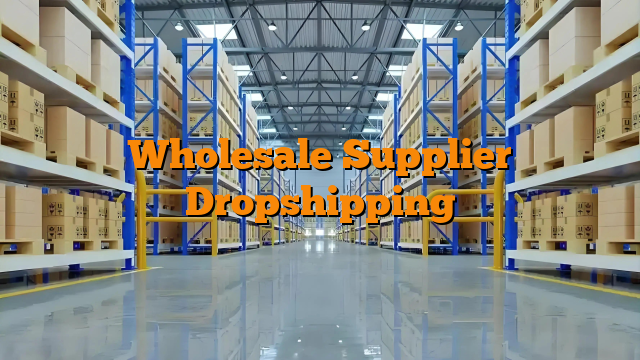 Wholesale Supplier Dropshipping