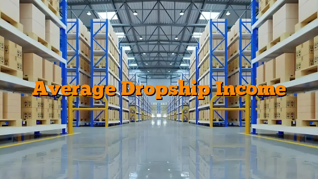 Average Dropship Income