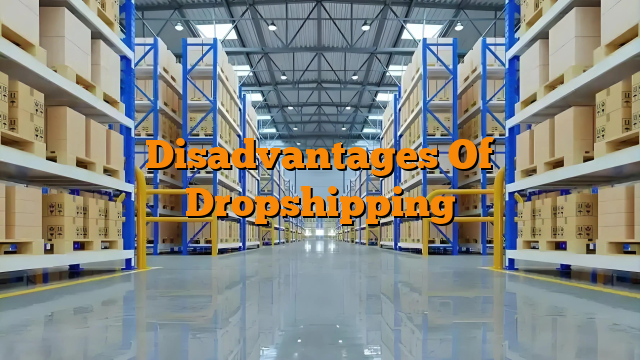Disadvantages Of Dropshipping
