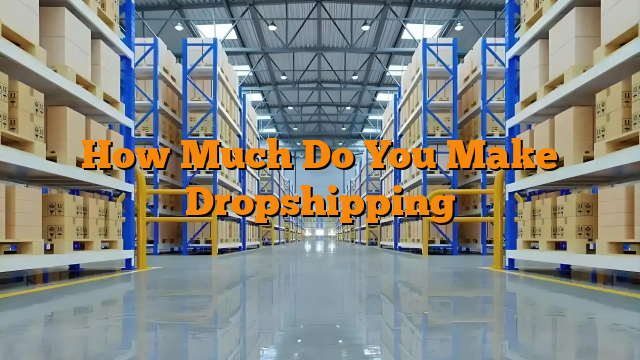 How Much Do You Make Dropshipping