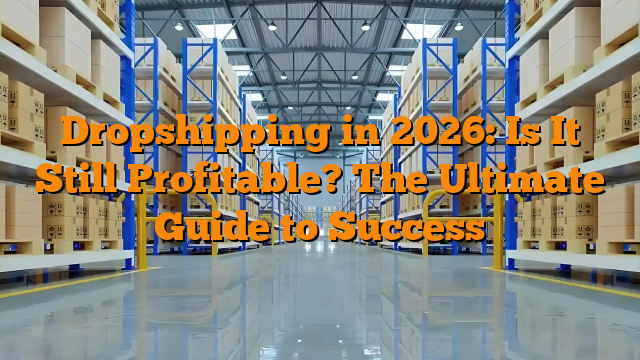 Dropshipping in 2026: Is It Still Profitable? The Ultimate Guide to Success