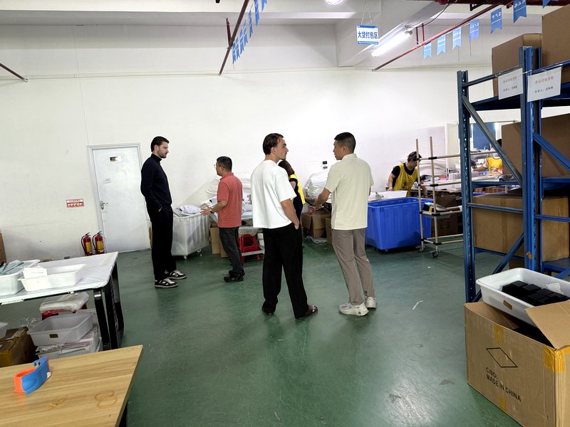 About Client visit to bulk packing area